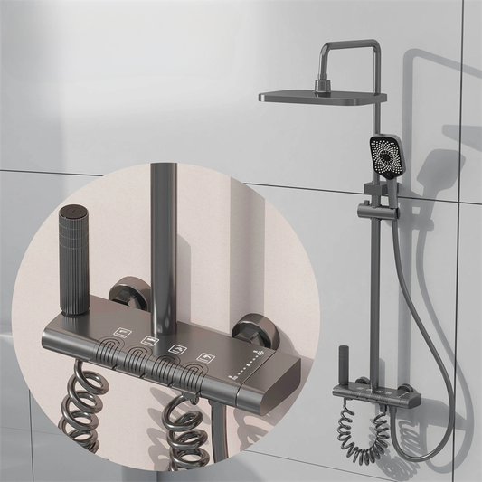 Shower System Thermostatic Shower Faucet Set Wall Mounted Rain Shower Combo Set C11